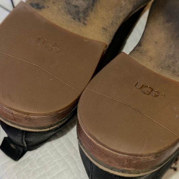 UGG Men\'s Black Leather Shoes main image 4